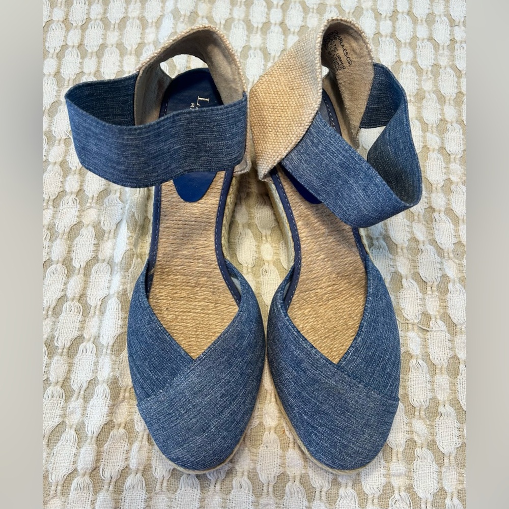 Ralph Lauren Denim Blue Espadrilles